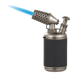 Visol Zion Single Jet Flame Cigar Lighter - Antique Silver Visol Zion Single Jet Flame Cigar Lighter - Antique Silver