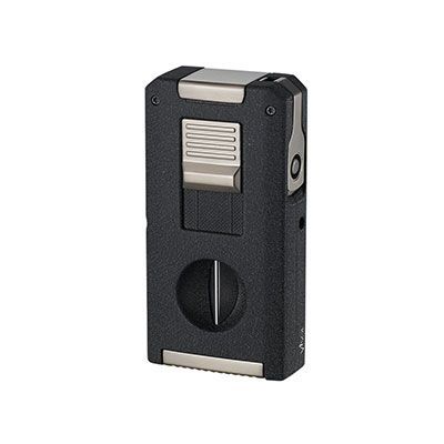 Visol Zurich Dual Torch Flame Cigar Lighter - Black Visol Zurich Dual Torch Flame Cigar Lighter - Black