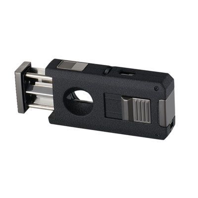 Visol Zurich Dual Torch Flame Cigar Lighter - Black Visol Zurich Dual Torch Flame Cigar Lighter - Black