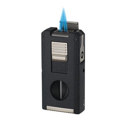 Visol Zurich Dual Torch Flame Cigar Lighter - Black