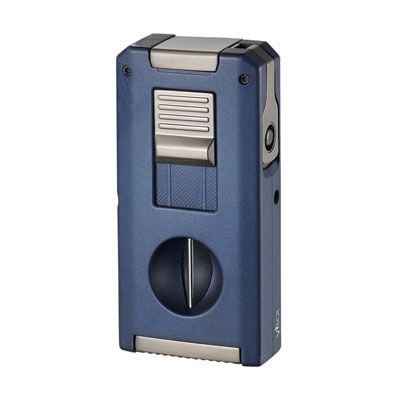 Visol Zurich Dual Torch Flame Cigar Lighter - Blue Visol Zurich Dual Torch Flame Cigar Lighter - Blue