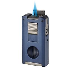 Visol Zurich Dual Torch Flame Cigar Lighter - Blue