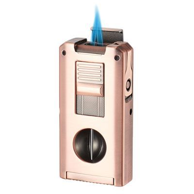 Visol Zurich Dual Torch Flame Cigar Lighter - Bronze