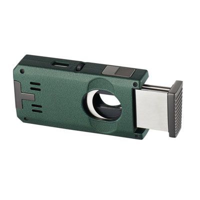 Visol Zurich Dual Torch Flame Cigar Lighter - Green Visol Zurich Dual Torch Flame Cigar Lighter - Green