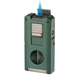 Visol Zurich Dual Torch Flame Cigar Lighter - Green
