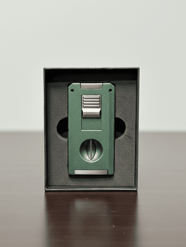 Visol Zurich Dual Torch Flame Cigar Lighter - Green