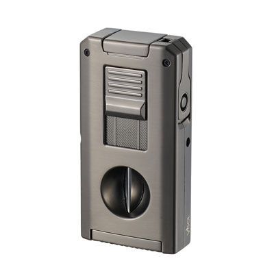 Visol Zurich Dual Torch Flame Cigar Lighter - Gunmetal Visol Zurich Dual Torch Flame Cigar Lighter - Gunmetal