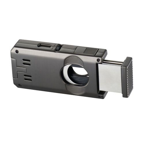 Visol Zurich Dual Torch Flame Cigar Lighter - Gunmetal Visol Zurich Dual Torch Flame Cigar Lighter - Gunmetal