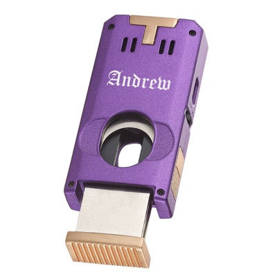 Visol Zurich Dual Torch Flame Cigar Lighter - Purple