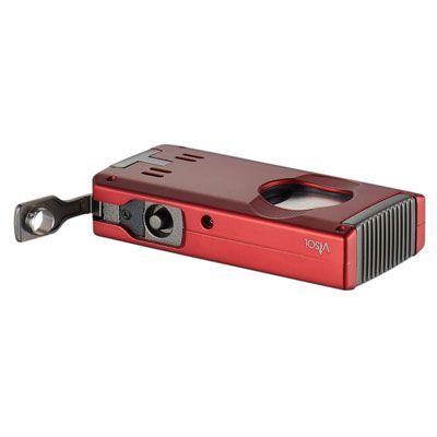 Visol Zurich Dual Torch Flame Cigar Lighter - Red Visol Zurich Dual Torch Flame Cigar Lighter - Red