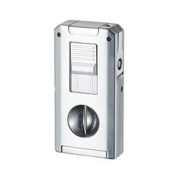 Visol Zurich Dual Torch Flame Cigar Lighter - Silver Visol Zurich Dual Torch Flame Cigar Lighter - Silver