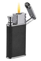 Visol Nutech Single Torch and Traditional Flame Lighter - Black Crackle