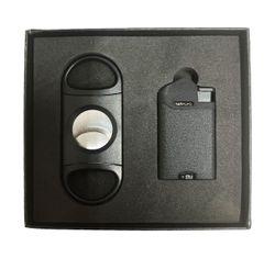 Visol Rand Jr Cigar Cutter & Axis Cigar Lighter Gift Set 