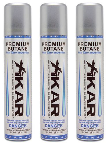 Xikar Premium Butane Lighter Refill 3 Can Pack