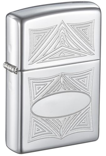 Zippo 3D Abstract High Polish Chrome Windproof Lighter
