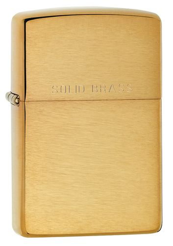 Zippo Brushed Brass Lighter Personalized with Free Engraving