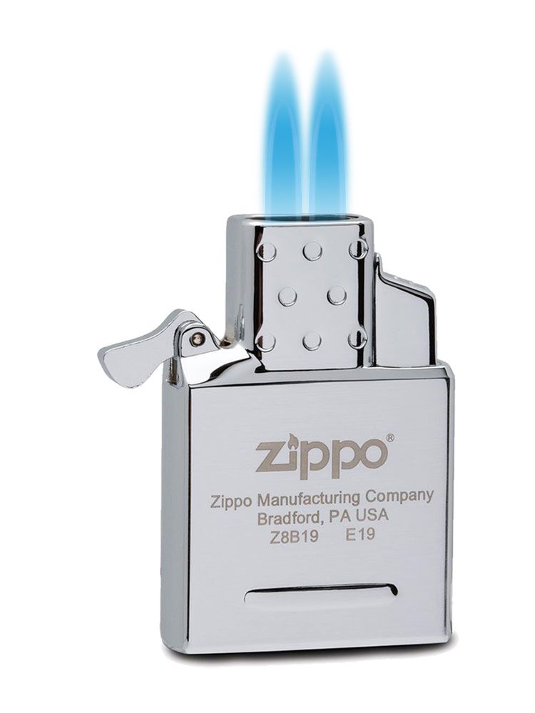 Zippo Butane Lighter Insert, Dual Torch Flame