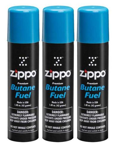 Zippo 3-can Butane Pack (Ships Ground)