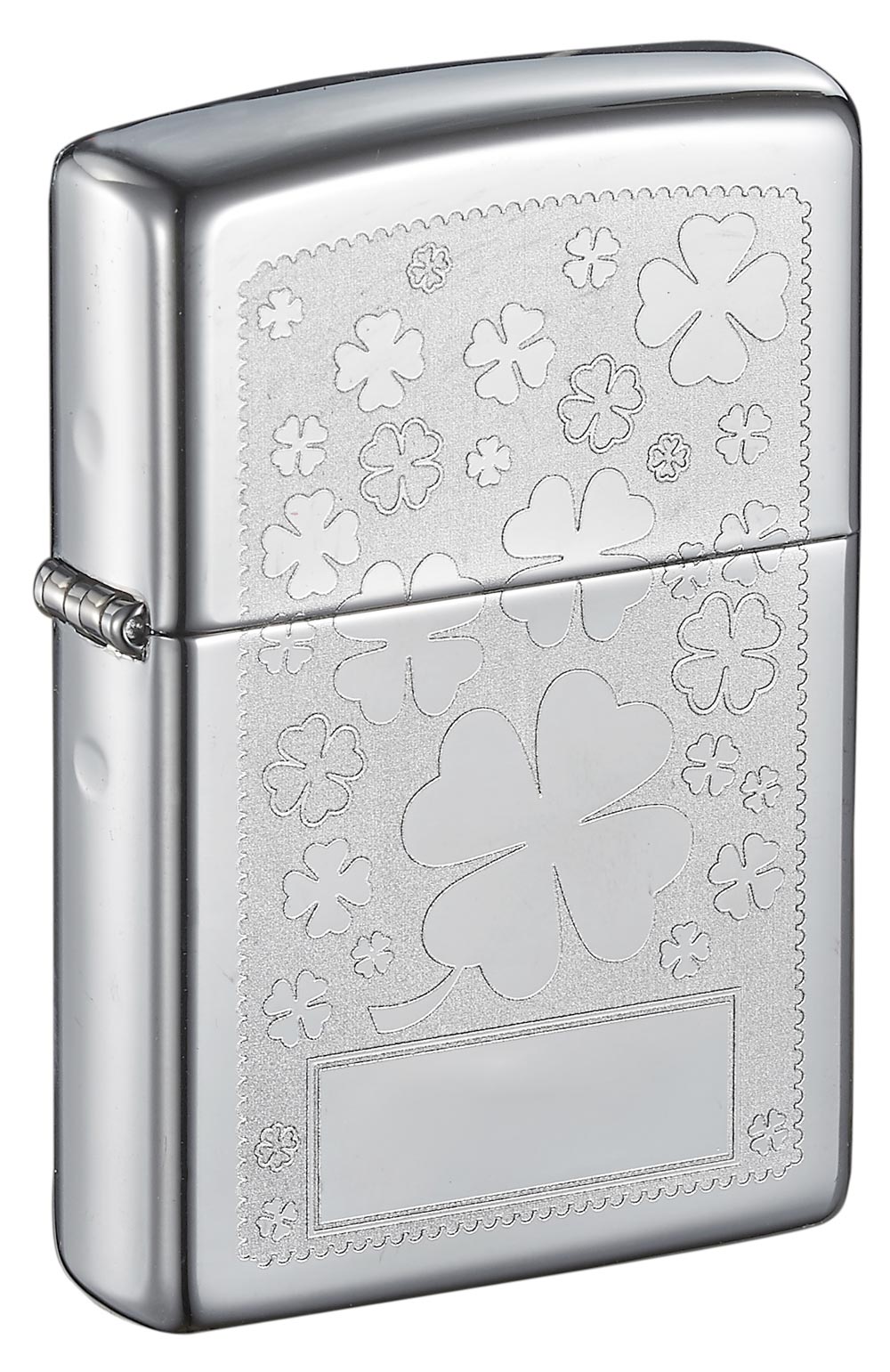 Zippo Four Leaf Clover High Polish Chrome Windproof Lighter