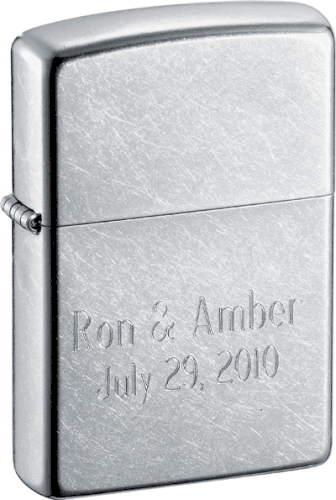 Zippo Lighter - Street Chrome Personalized with Free Engraving