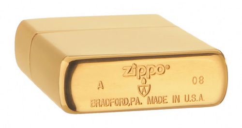 Zippo Polished Brass Armor Heavy Wall Personalized Lighter