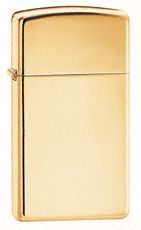 Zippo Slim High Polish Brass Lighter