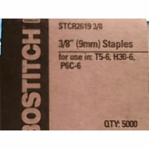BOSTITCH STCR2619  3/8" 5M STAPLES FOR P6C-6