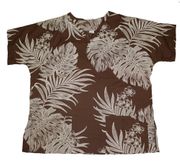 #8 Coffee Brown flower<br>(100% cotton)