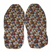 Hawaii Car Seat Cover<br>Burgundy Flower<br>(Non-quilted)