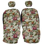 Hawaii-seat-cover-separated-headrest<br>Colorful Flower<br>Non-quilted