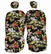 Hawaii-seat-cover-separated-headrest<br>Colorful Flower<br>Non-quilted