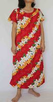 Hawaiian muumuu<br>Red leis, Size L