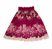 Hawaiian Pa'u hula skirts<br>#9 Red Flower