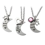 I love you to the moon necklace