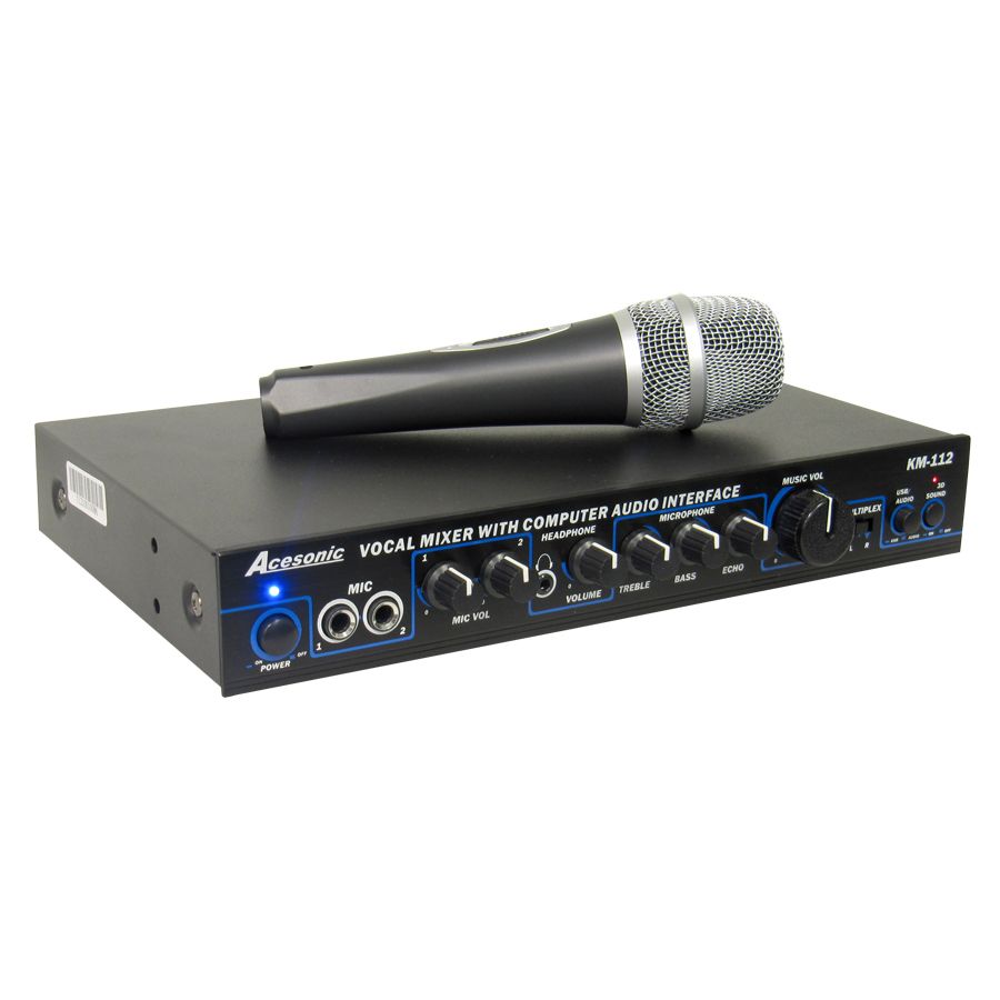 Acesonic KM112 Karaoke Mixer with PC to USB Interface