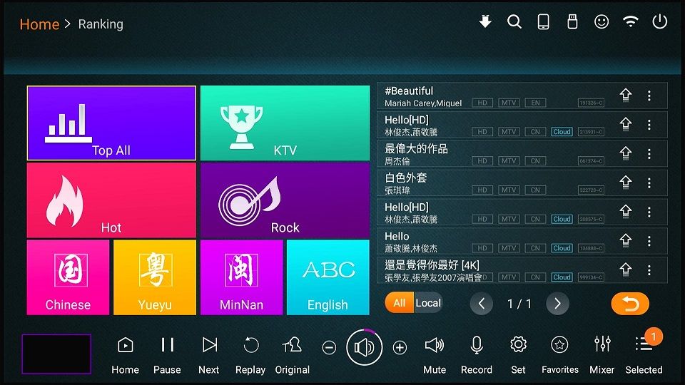 Acesonic KOD6880 Dual Hard Drive Multimedia Karaoke Player Android