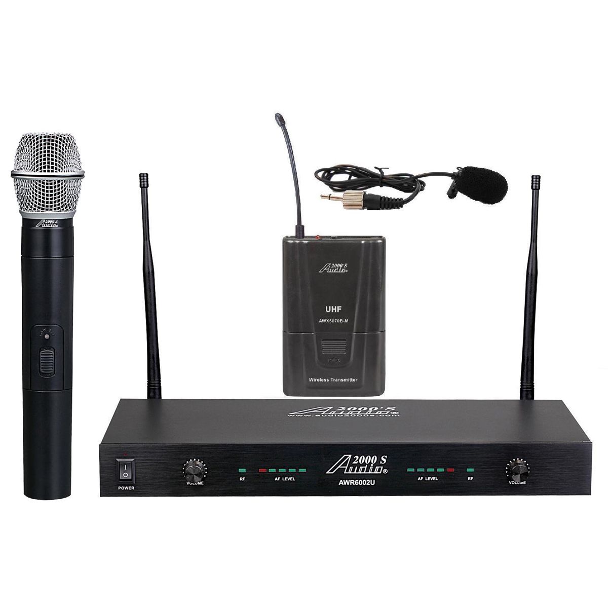 Audio 2000's AWM6002UL Handheld & Lavalier Wireless Microphones