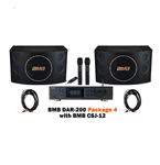 BMB DAR-200 Mixing Amplifier with BMB CSJ-12 Speakers and BMB WH-210 Wireless Microphone System Package 4