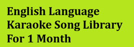 English Karaoke Song Library Collection For Year 2026 Month 08
