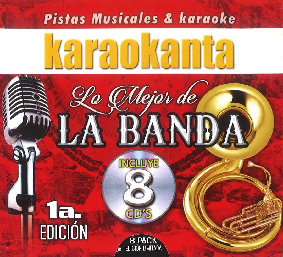 Karaokanta Lo Mejor de La Banda 1a Spanish Karaoke CDG Pack (SDJK8PKBAN1SG)