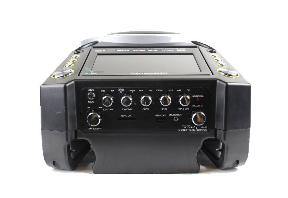 Karaoke USA GF844 DVD/CDG/MP3G/Bluetooth Karaoke System with 7" TFT Color Screen with Record