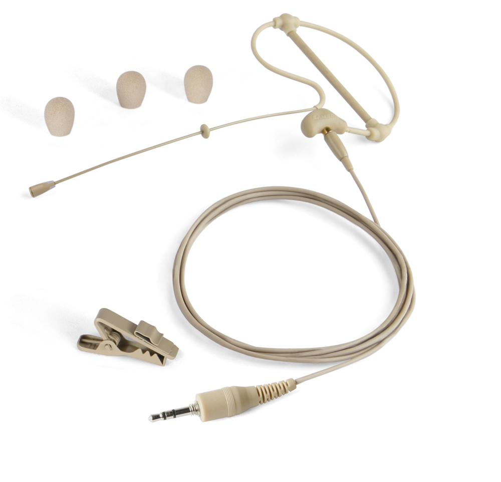 Black Headset Headworn Omnidirectional Microphone For AKG Samson Wireless Systems – XLR