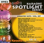 Sound Choice Spotlight CDG SCG8982 - Country Hits - Vol. 187