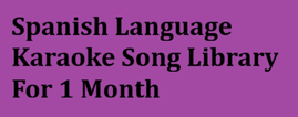 Spanish Karaoke Song Library Collection For Year 2025 Month 01