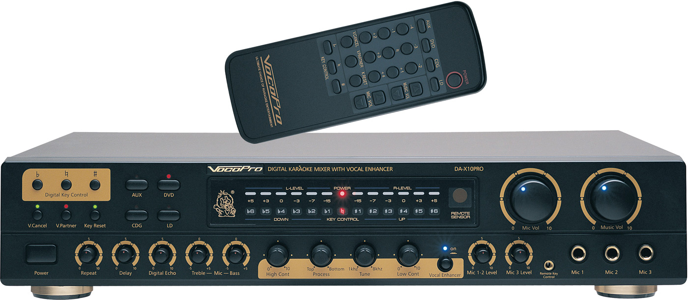 VocoPro DAX10 Pro Digital Karaoke Mixer with Vocal Enhancer