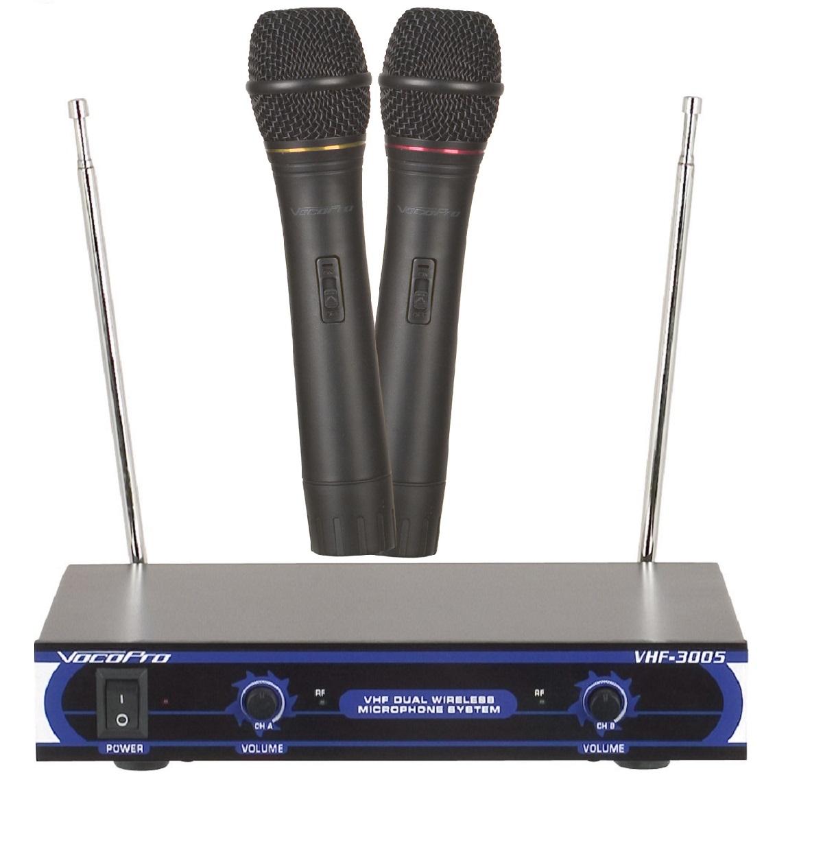 VocoPro GIGSTAR PROII 100W Karaoke System with Dual Wireless Mics & 20