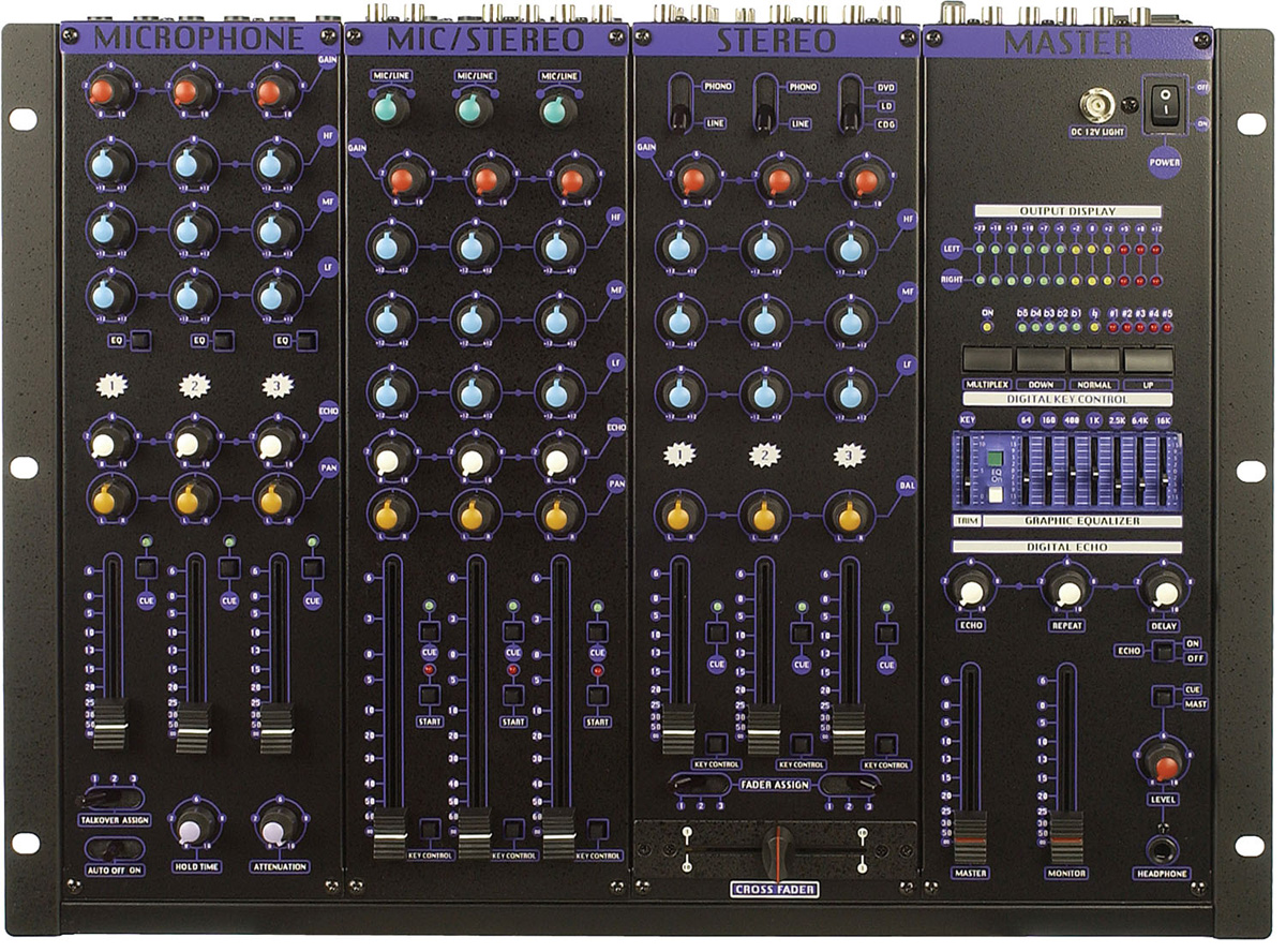 VocoPro KJM8000 PRO PLUS Professional DJ Mixer Board