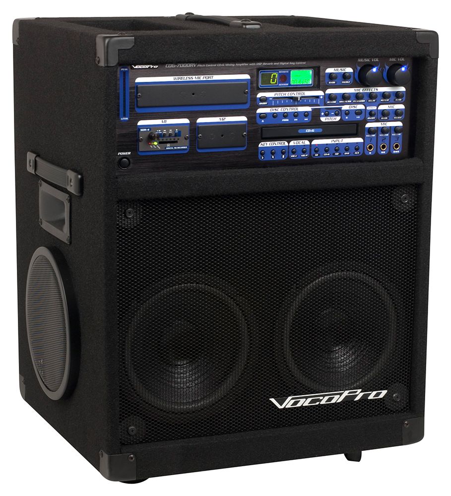 VocoPro TWISTER7000REC 250W Professional CD/CD+G Karaoke System with