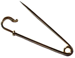   3" Goldtone Kilt Pin