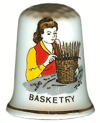 Birchroft China "Basketry" Thimble
